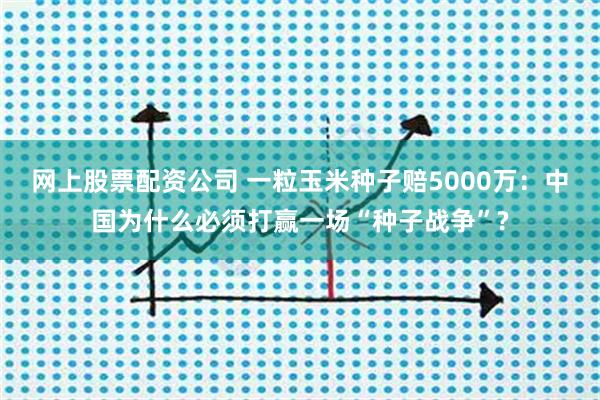 网上股票配资公司 一粒玉米种子赔5000万：中国为什么必须打赢一场“种子战争”?